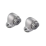 KES Magnetic Door Stopper, Door Stop with Catch Screw Mount 2 Pack SUS 304 Stainless Steel Brushed Finish, HDS202-2-P2