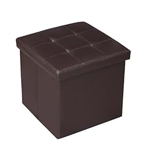 felimoda sintética cóncava asiento caja de almacenamiento Otomano