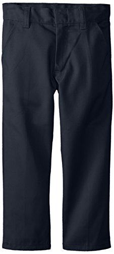 (3606) Genuine School Uniforms Boys Flat Front Twill Pants (Sizes 4-16) in Navy Size: 6 - Thumbnail 3