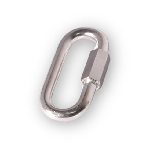 Chapuis VMRE50 Set of 2 Zinc-Plated Steel Connecting Links for Chain Diameter 5 mm Junction, Grey