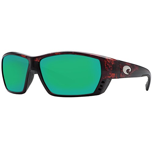 Costa Del Mar Tuna Alley Sunglasses, Tortoise, Green Mirror 580 Plastic Lens