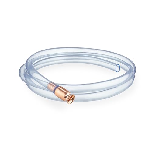 Relaxdays Siphoning Hose 187 cm, Manual Decanting Transfer Pump for Liquids, Transparent