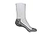 #1 Non Slip Socks, THE BEST Adult Hospital and Home Care Socks, Skid Resistant, Slipper Socks, Unisex Gripper Socks, (Adult White Medium)
