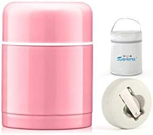 Kaiyitong Thermos, Stainless Steel Vacuum Insulated Beakers, Suitable for Students to Go to School Or Adult to Work, Pink Insulation Pot, Free Cup Sets and Collapsible Spoons high Quality
