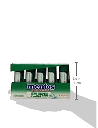 Goma de mascar en envase de bolsillo, 1.06 onzas, de Mentos (paquete de 10)