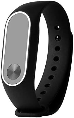 Premium Replacement Wrist Strap with Two Color Unique TPU Wristband Replacement for XIAOMI MI Band Second Generation