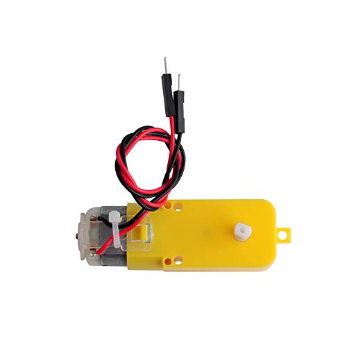Wishiot TT Motor DC Gearbox Motor 200RPM DC 3-6V for Arduino Smart Car 1:48 Male Connector(Pack of 4pcs)