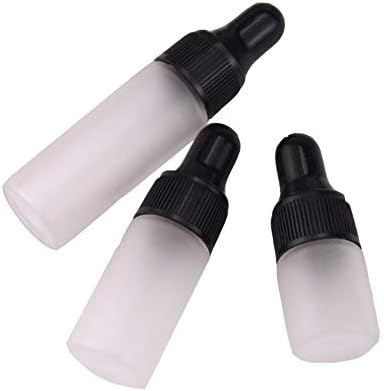 HugeDE 10 Pcs Glass Essential Oils Dropper Bottles Liquid Vials Containers with Eye Droppers 2ml