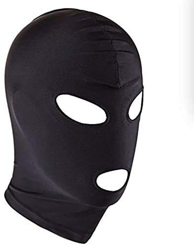 AMZ-Mall-Maschera-a-3-Fori-Realizzata-in-Tessuto-Elasticizzato-con-Bocca-Aperta-e-Occhi