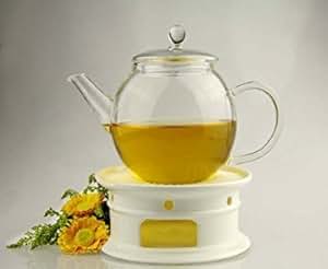 Sun's Tea Set 2 Tazze E Piattini In Vetro Borosilicato Ultra Trasparente Per Tè E Caffè