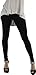 ToBeInStyle Women's Full Length Cotton Leggings - Black - M