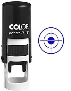 ON Target Self Inking Mini Rubber Stamp Colop Round Decorative Teachers Stamps 12mm