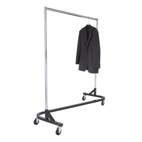 Econoco Commercial Garment Rack (Z Rack) Rolling Clothes Rack, Z Rack