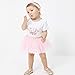 WGOODTECK Newborn Infant Baby Girls Super Soft Glitter Sparkle Tulle Tutu Skirt(0-12M,Pink)