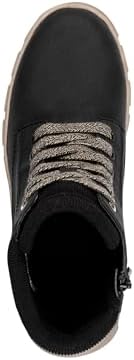 Damen Lace Boot Flat 1-25913-45, Stivaletto Donna, Nero, 41 EU