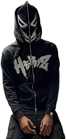 Amazon.com: SOLY HUX Men's Graphic Zip Up Hoodies Sweatshirt