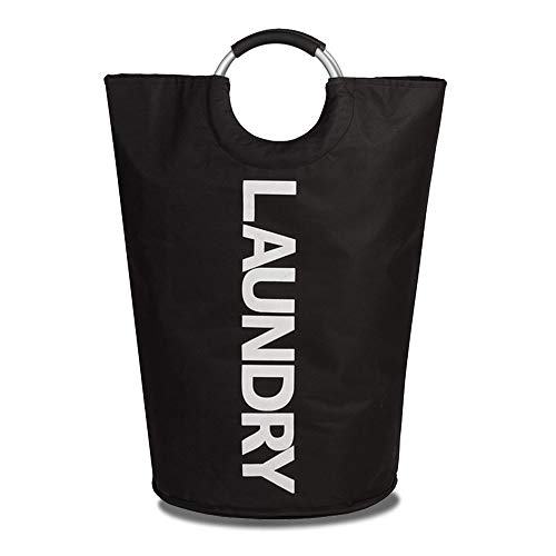 XIFIRY 82L Large Laundry Basket, Collapsible Fabric Laundry Hamper, Laundry Bag, Foldable Washing Bin for College Dorms Family (Black)