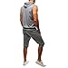 Mens Summer Outfit,Tronet Men's Summer Leisure Fashion Printing Sleeveless Hoodie Vest Shorts Sports Sets