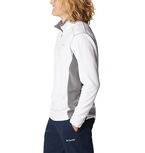 Klamath Range 2 Half Zip Pull en polaire Homme, White/City Grey, S