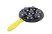 Upstreet Cast Iron Aebleskiver Pan Ideal for Mini Pancake Mold, Cake Pop Pan, and Takoyaki Maker for Danish Stuffed (Yellow)