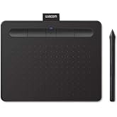 Wacom Intuos CTL4100WLK0 Wireless Graphics Drawing Tablet with 3 Bonus Software Included, 7.9" x 6.3", Black (Renewed)