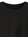 ROMWE Women's Sweater Shimmer Glam Sequin Embellished Sparkle Sleeve Sweatshirt Top Black