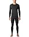 LAPASA Men's Thermal Underwear Set Soft Fleece Lined Long Johns Lightweight Base Layer Top & Bottom Winter Thermoflux 100 Mildly Warm M11 X-Large Black