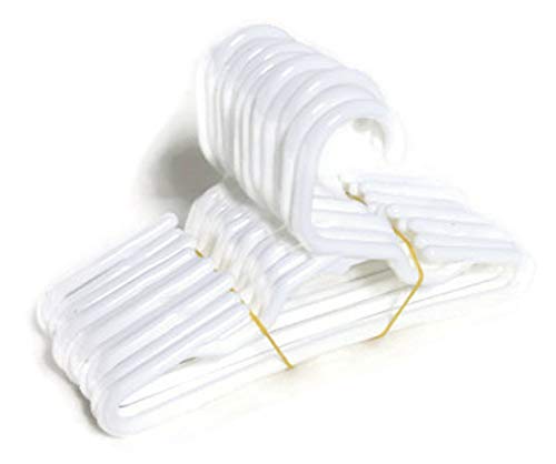 12 White Hangers(1 Dozen) for 14 inch American Girl Wellie Wisher Doll Clothes