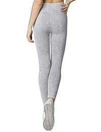 Leggings de cintura alta para dama, sin costuras, con tinte vintage, talla única