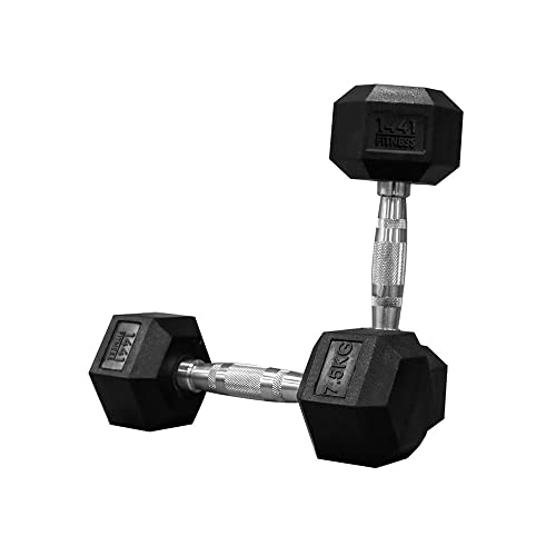 1441 Fitness Hex Dumbbell Set 2.5 Kg to 10 - (4 Pairs) Dumbbells for Weight Loss and Strength Training, Perfect Workout Women Men