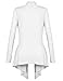 DRSKIN Women's Open - Front Long Sleeve Knit Cardigan (Cardigan White, 2XL)