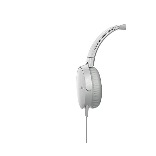 Sony MDR-XB550AP Cuffie On-Ear Extra Bass con Microfono, Archetto  Regolabile, Bianco - Cuffie Hi-Fi