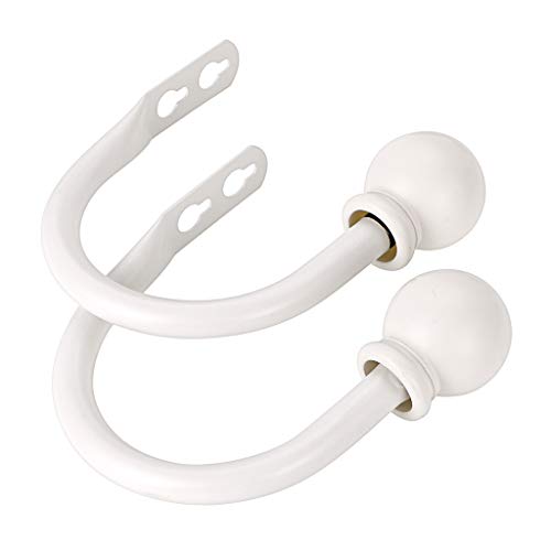 Sumnacon Set of 2 Metal Decorative Curtain Holdbacks, Wall Mounted Window Drapery Tiebacks for Bedro - //medicalbooks.filipinodoctors.org