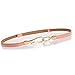 Nanxson Women's Leather Belt Thin Hook Waist Belt Skinny Belt for Jeans Dress PDW0002