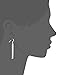 Naivo Fine Jewelry Unique Sterling Sliver Plated Oblong Dangle Earrings with Fishhook Back