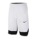 Nike Boy's Icon Basketball Shorts, Boy's Athletic Shorts with Side Pockets, White/Black/Black, M