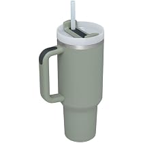Amazon.com | Tumbler With Handle 40 oz and Straw Lid,304 Stainless ...