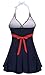 Womens One Piece Swimsuit with Falsies Medium Red