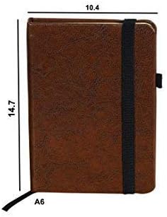 INAB Premium Hardcover Diary (Notebook) (A6) - Ruled Pages (Brown)