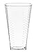 Squarete Hexagons Crystal Clear Hard Plastic 10oz Square Party Tumblers/Cups 14 Count Pack Of 4 (56 Cups Total)