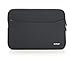 iPearl 16-inch Soft Neoprene Sleeve Case for MacBook & UltraBook laptop (built-in external pocket) (BLACK)