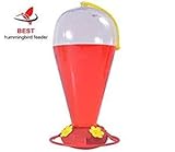 Best Hummingbird Feeder, 32 Ounce Capacity, Bright Red and Yellow