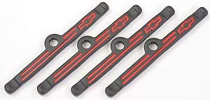 Proform 141-758 Black Crinkle Engine Dress-Up Kit with Red Chevrolet/Bowtie Logo for Small Block Chevy