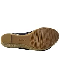 Clarks Annadel Sandalia de cuña de color marfil para mujer