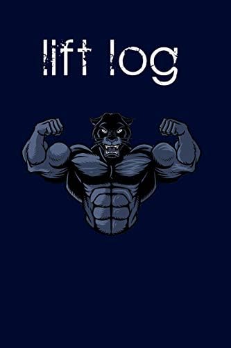 Lift Log: Panther Lift Log Gym Journal Workout Planner Notebook Paperback – 3 Aug 2019