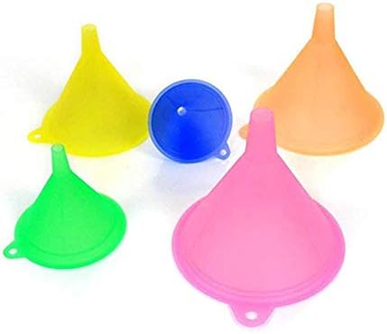 Multicolor Plastic Funnel, Set of 5