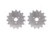 Dafa 45mm Crochet/Wide Skip Blades, 2 Perforating Rotary Cutter Blades Per Pack primary