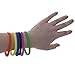 GOGO 100 Pcs Thin Silicone Wristbands for Adults, 1/5