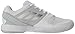adidas Performance Women's Barricade Court w Tennis Shoe, White/Metallic Silver/Medium Grey Heather, 8.5 M US