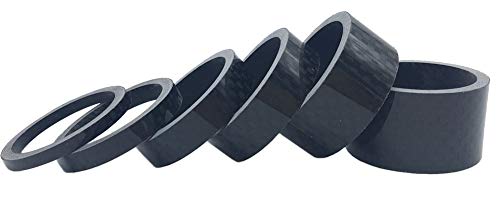 Easyou Carbon Fiber Bicycle Headset Spacer Pack of 6 for 1-1/8 Inch 20mm 15mm 10mm 8mm 5mm 3mm - Thumbnail 5